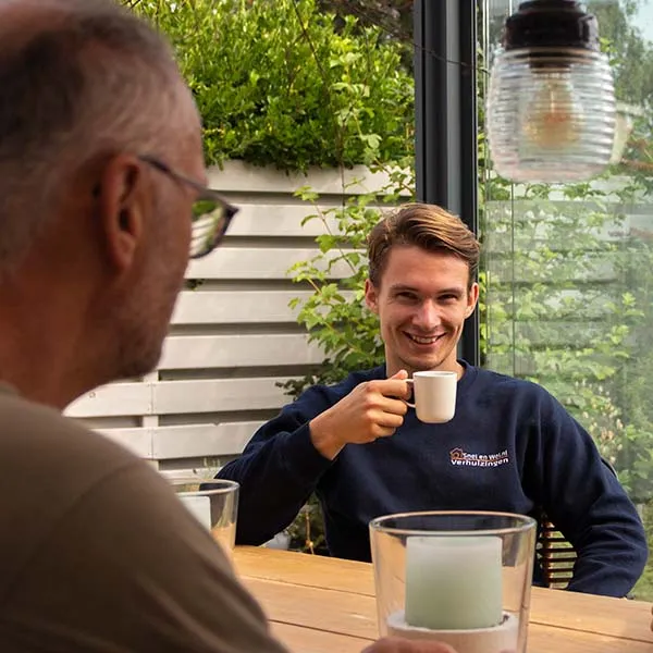 koffie pauze verhuizen